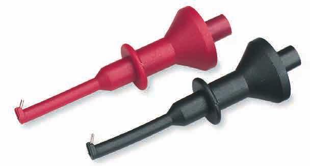 GRABBERS, PROBES & SPADE TERMINALS Mueller grabber clips and test probes are available in a wide variety of