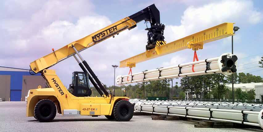 PIPELINE & OILFIELD Stewart & Stevenson supports the Pipeline and Oilfield industries with high capacity, customized Hyster forklift trucks, Manitou rough terrain forklifts, and the Rail King mobile
