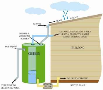 25.1. Description and Purpose Rainwater harvesting (RWH) systems include many components that work together to collect, store, and use rainwater.