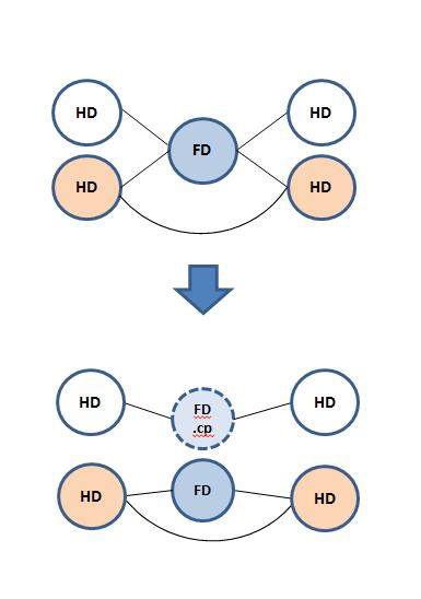 (a) (b) Fig. 2: Scaffolding in Dual Haplopath mode.
