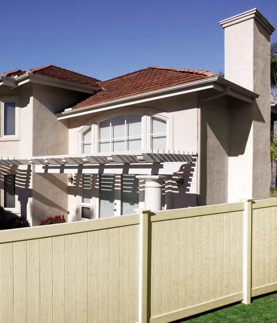 With its natural look, textured fence becomes a key feature of landscaping and helps add value to the home. Good landscaping can add up to 28% to the overall value of a house.