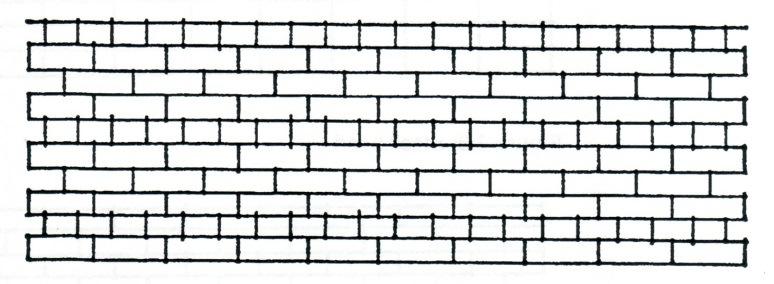 Colonial bond (alternate bands of three stretcher and one header courses) Accessories for brickwork There are a number of different accessories used with brickwork: Wall ties Wall ties tie the two