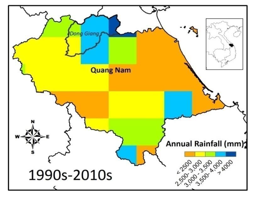 Rainfall trend in