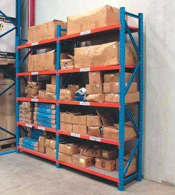 MEDIUM DUTY Long Span Shelving Designed with plug-in structure, module system and longer beam, which is ideal for storage of large, heavy and various shaped items.