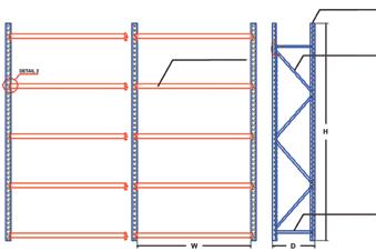 Available with steel shelves or plywood Additional KW17-193 Basic Unit KW17-192 Steap beam Side View Upright Post Bracing F D A B C Bracing Upright Post Steel Shelves E A. Upright Post H: 2400mm B.