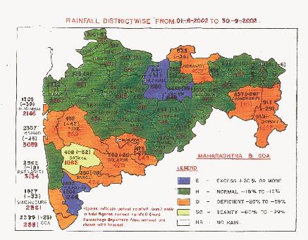 2.4.1 District-wise Monsoon-2002 rainfall distribution Month wise Progressive Rainfall