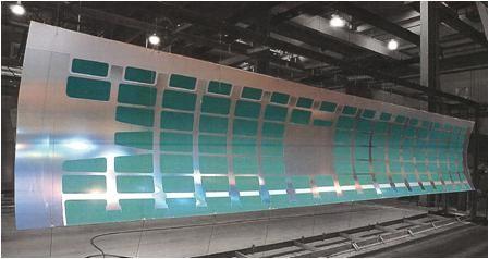 Aluminum fuselage skin panel