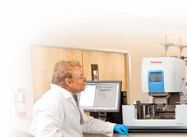 Automated 96-well sample processing Thermo Scientific Versette Automated Liquid Handling Platform Streamline your biomarker research by increasing your sample throughput and productivity.