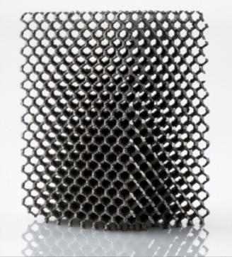 Lattice Structures Fully dense Ti parts combined