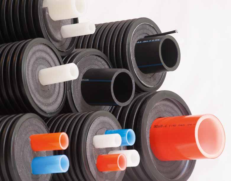 THE PERFECT SOLUTION FOR YOUR ENERGY DISTRIBUTION SYSTEM Suitable for installation in the most difficult site conditions, the lightweight and maintenance-free Terrendis pipe is available in full coil