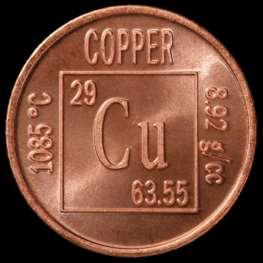 Metals - Copper Essential for life of organisms Excess - toxicity anti-microbial