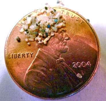 Microbeads Tiny bits of plastic -