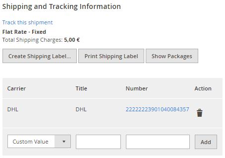 4.5 Canceling a shipment As long as a shipment has not been manifested, it can be canceled at DHL.