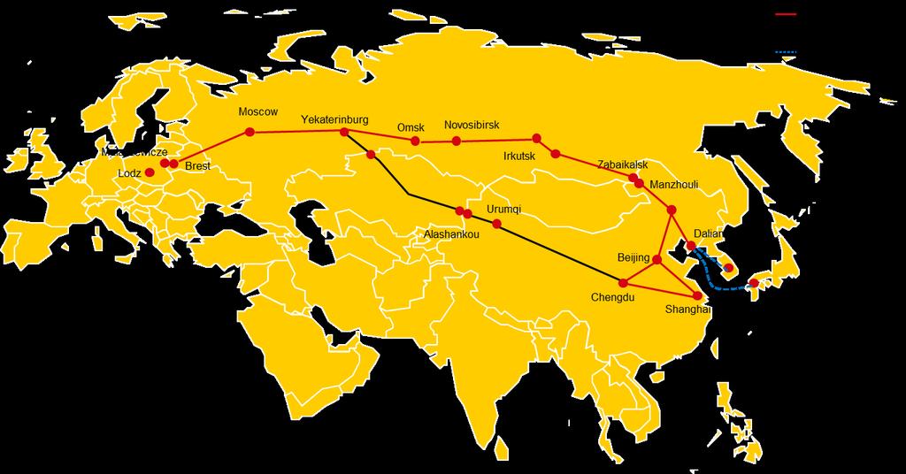 Malaszewicze Chengdu: Road-rail hub Malaszewicze: Europe distribution
