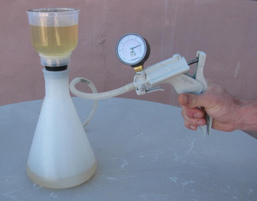 funnel, filling funnel to 250 ml
