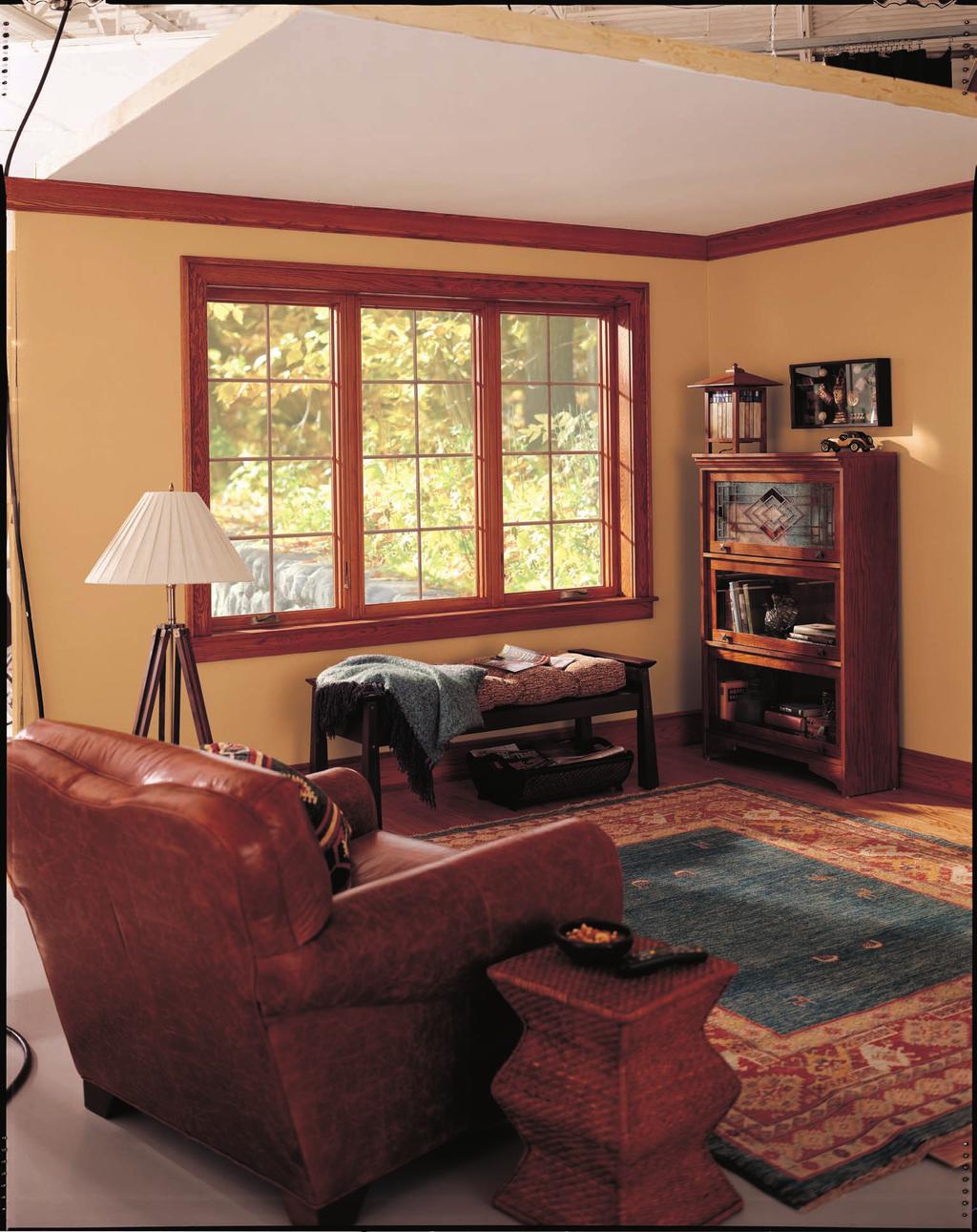 Stain to match EverWood samples are provided with every window and