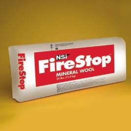 Mineral Wool and pillows (Continued on page 1) FireStop Mineral Wool NSi FireStop Mineral Wool is a pre-formed, non-combustible mineral wool insulation.