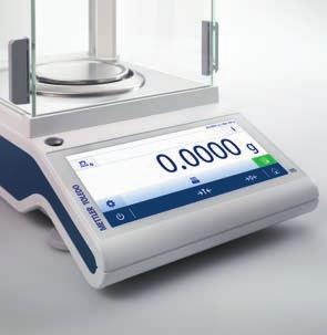 MS Analytical Analytical Balances Comfortable Operation Using the built-in applications, simple instructions guide you through your weighing tasks.