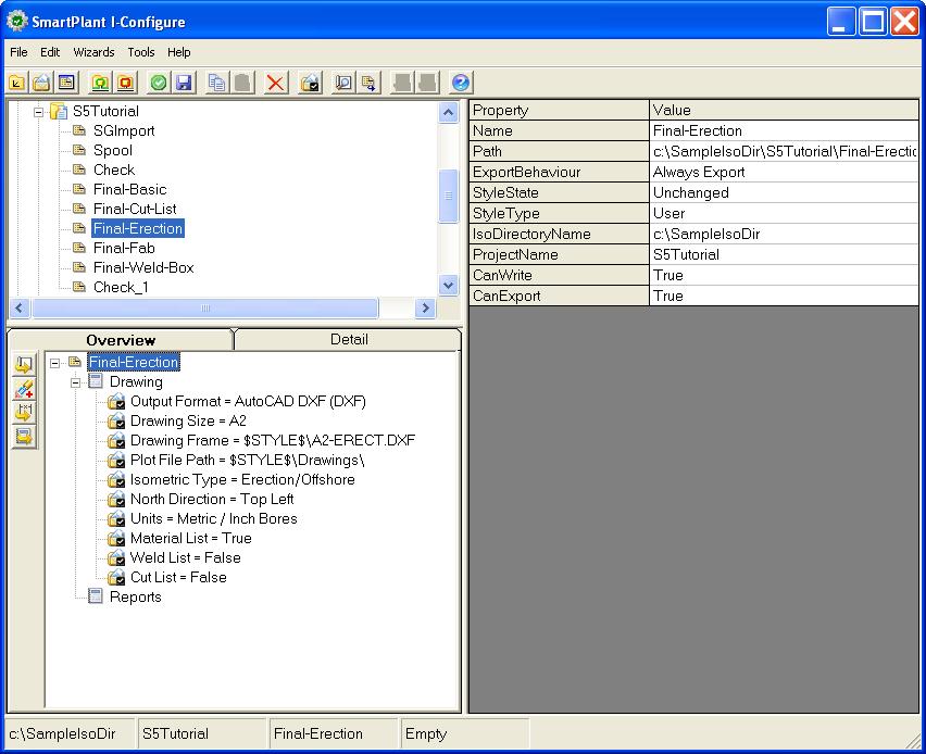3.7.2. SmartPlant I-Configure This application is used to configure drawings and reports from SmartPlant Spoolgen.