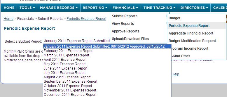Fill in the appropriate fields on the PER spreadsheet under the Current Expenditures field.