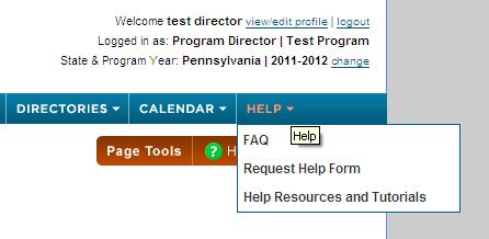 Program Directors may also upload documents to their own program s internal Resource Page.