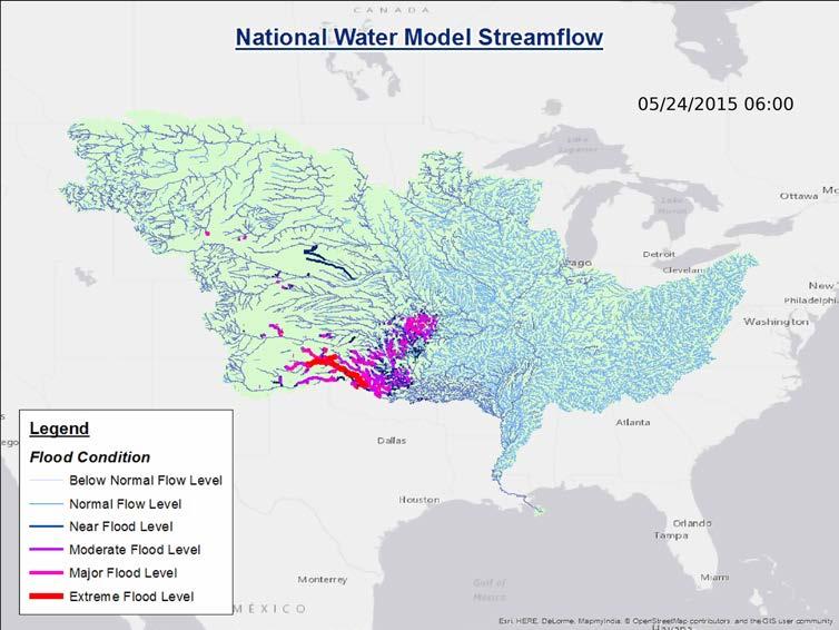 initial products such as streamflow