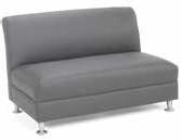 L x 36 D x 36 H Grammercy Loveseat Charcoal Leather