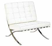 32 H Ibizia Chair Black Leather White