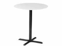 Page 56 of 79 BAR TABLES Summit Bar Table White/Black 30 30 Round x 42 H