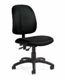 Tamiri Mid Back Chair Black Leather 25 W x