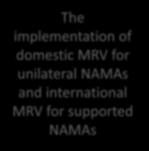 of domestic MRV for unilateral NAMAs and
