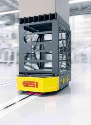 automated guided vehicles. The project was completed within a mere ive weeks and has already paid for itself after only a few months.
