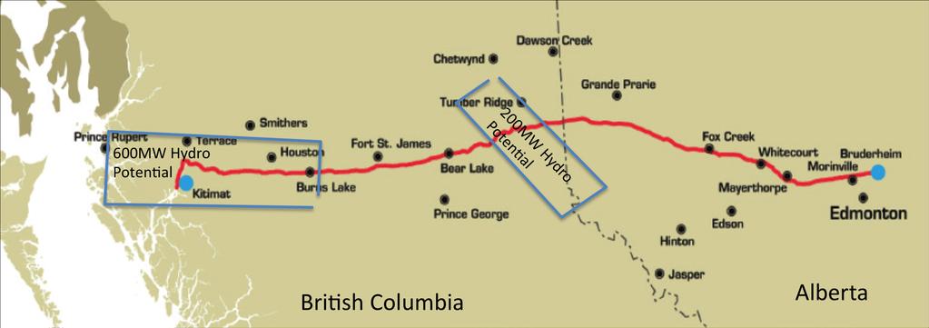 NORTHERN GATEWAY PROJECT The proposed NGW pipeline consists of a 1,176 km twin pipeline system and marine terminal in Kitimat (Figures 1 and 2).
