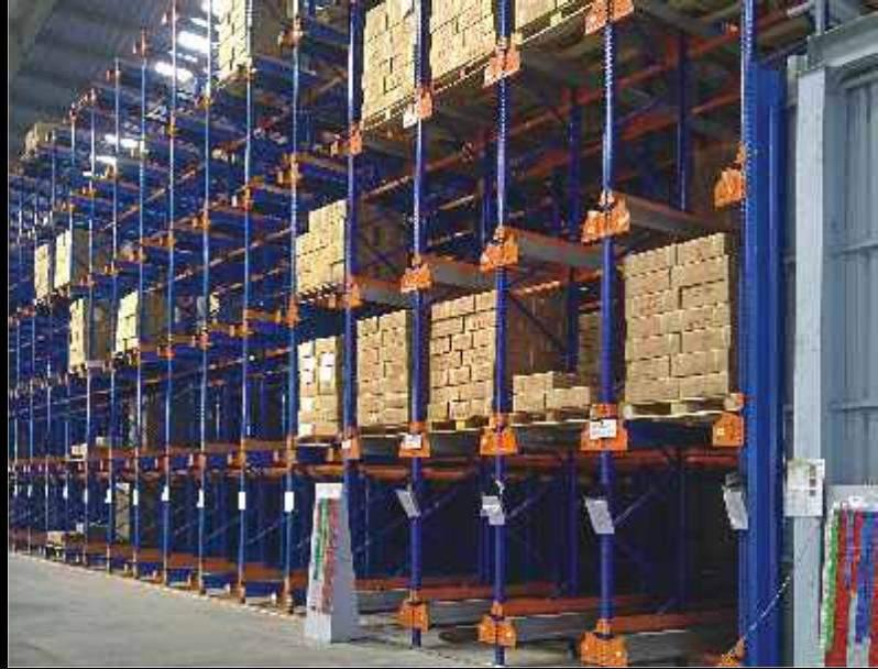 Durable Precision engineered Smooth edges Efficient storage capacity High Storage Density Efficient bulk storage system Drive-in Racks Giraffe Drive-in Racking is a system of vertical upright frames