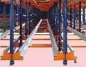 This type of racking is ideal for filling large areas of a warehouse with multi deep, multi wide and multi high blocks of pallets.