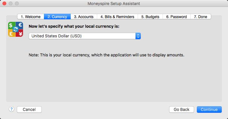Step 2 In step 2, you have to select your local currency.
