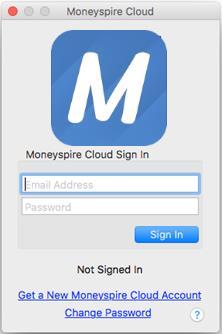 Moneyspire Cloud Moneyspire Cloud is a free and secure service that allows you to easily share your Moneyspire data between multiple computers and mobile devices. To Setup Moneyspire Cloud 1.