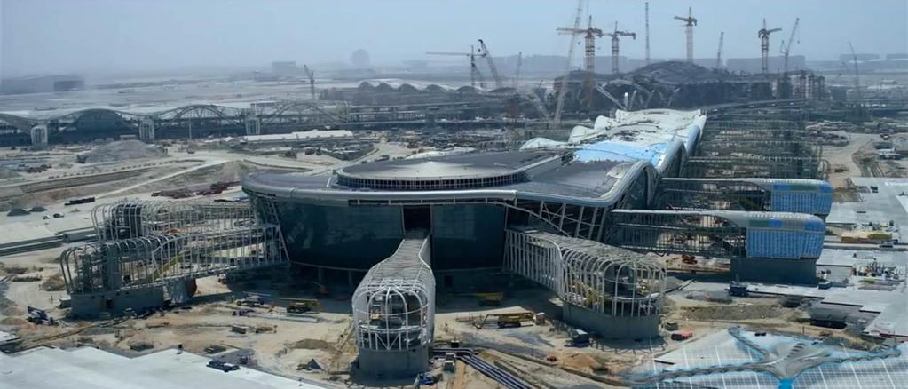 The Midfield Terminal Building - Construction SUSTAINABLE APPROACH TO CONSTRUCTION Abu Dhabi Airports has developed, in coordination with the Environment Agency of Abu Dhabi (EAD), the UPC and the