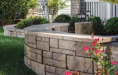 Tandem Wall System Tandem Wall System designed by Belgard provides the natural appearance of chiseled stone that will complement any hardscape.