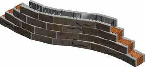 CONNECTOR 13 3/16" CONNECTOR 1 / " TYPICAL CURVED RETAINING WALL WITH SETBACK 7" 7" 1 / " 1'-0" 18 / " 1'-0" A TYPICAL SMALL RADIUS ASSEMBLY WEIGHT: 41 lbs TYPICAL LARGE