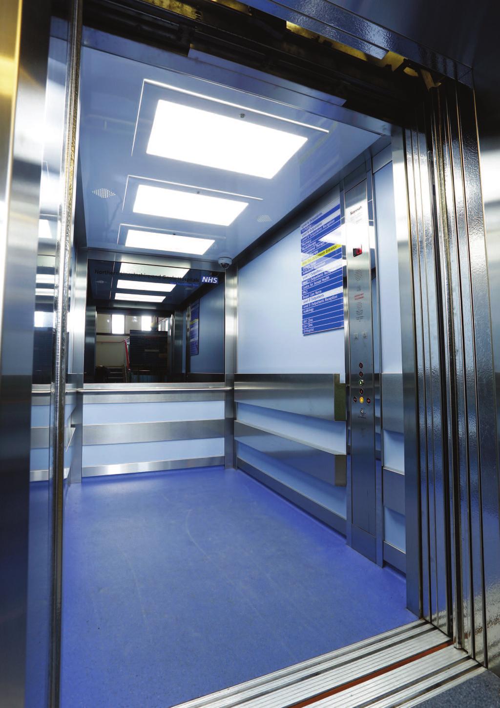 Case Study Lincolnshire Hospitals / 4 Refurbishing hospital lifts is always particularly challenging.