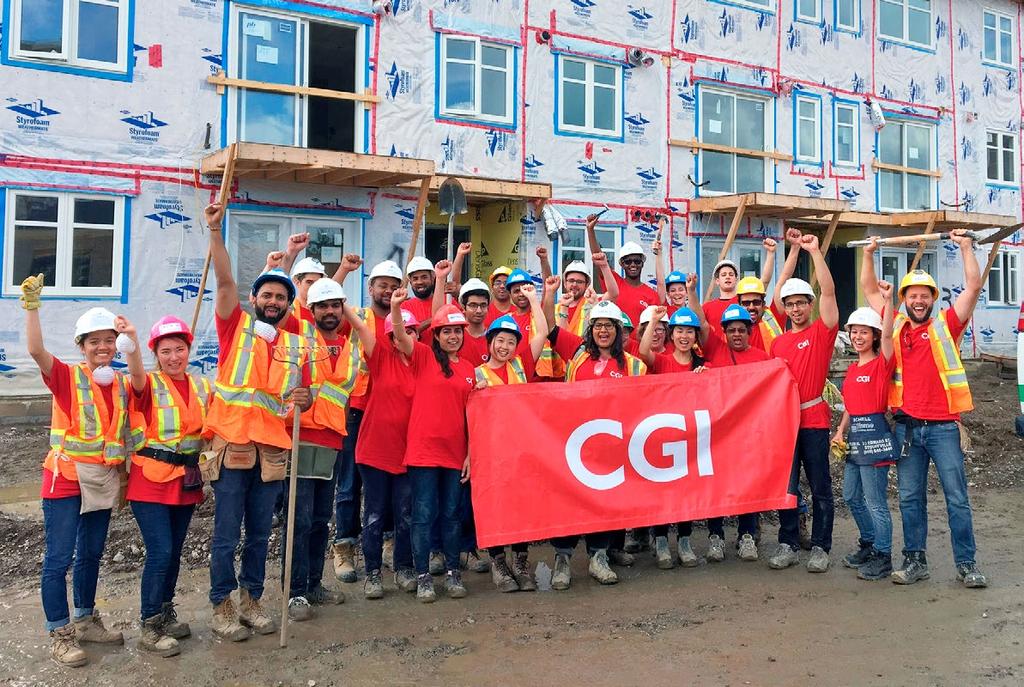 Our communities CGI members volunteering with Habitat for Humanity Toronto Working together to build strong communities CGI strives to be recognized by our communities as a caring and responsible