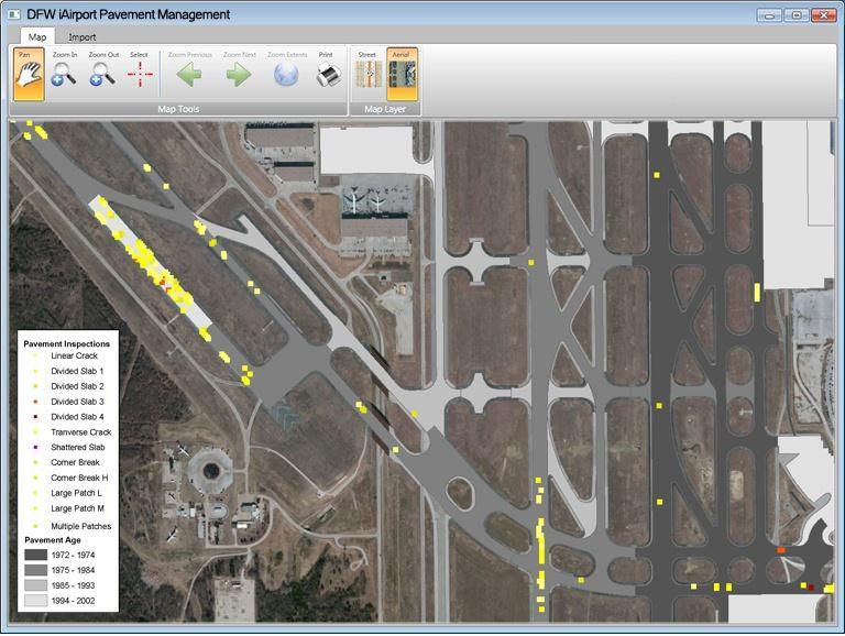 iairport Airfield Pavement Assessment Without iairport Pavement data were in tabular files and written condition analysis reports.