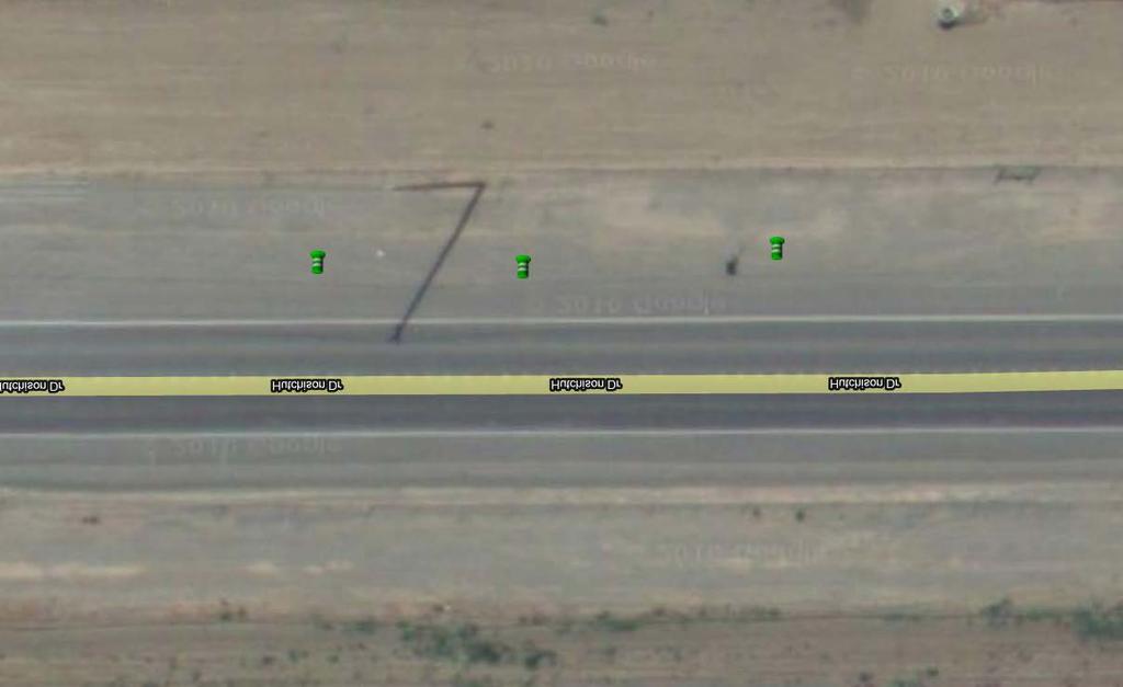 parallel to the roadway. Position is defined by the lateral offset distance between the icone s location and the center of the lane where traffic speed is being measured.