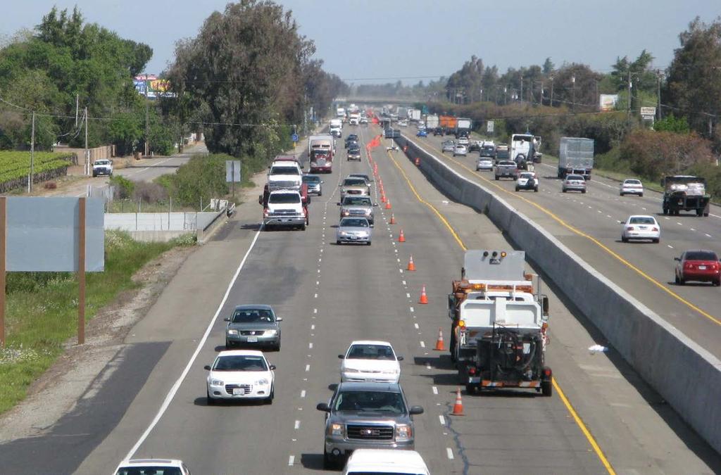 Figure 11: View Looking Down At the Test Work Zone of April 15, 2011.