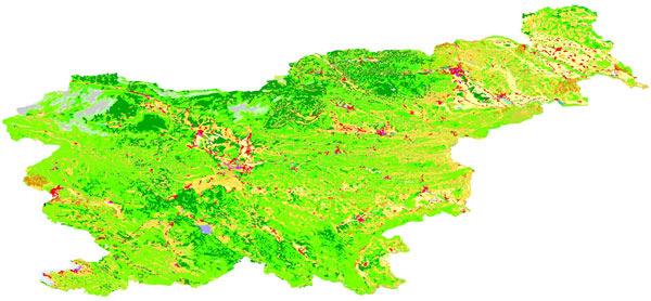 Project: Big>East - (EIE/07/214) Figure 27 PHARE CORINE land covers distribution for Slovenia