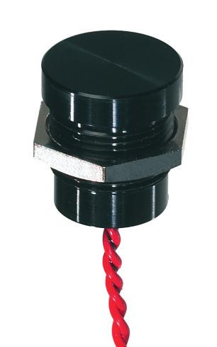 Piezo switches Ø 6 (.630) Illuminated or non-illuminated Operator Ø 8 mm (.708) Shown with flying lead terminals. Ø6.20 (.