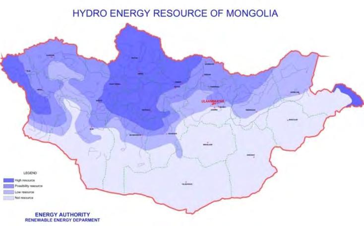 6bln kw/h power production possibility In Mongolia, we have over 3800 rivers but possible electricity 6417.7 MW or 56.