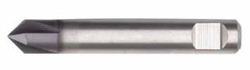 General Purpose Solid Carbide End Mills Roughing/Finishing Application Data Series 423036 423037 NINA Series 423036 423037 NINA Chamfer Milling K30F-DCF K30F-DCHP Recommended feed per tooth (fz =