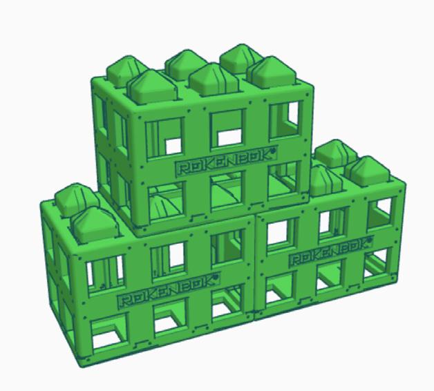 This is an easy way to stack blocks, but is not very strong and has a limited application.